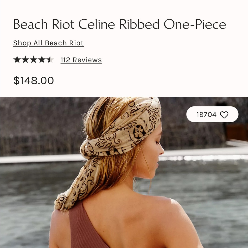 Beach Riot Celine Ribbed One-Piece - Picture 9 of 9